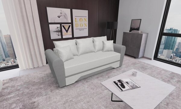 Canapea Extensibilă Atlanta Bonell Mini, Bej Deschis/Gri
