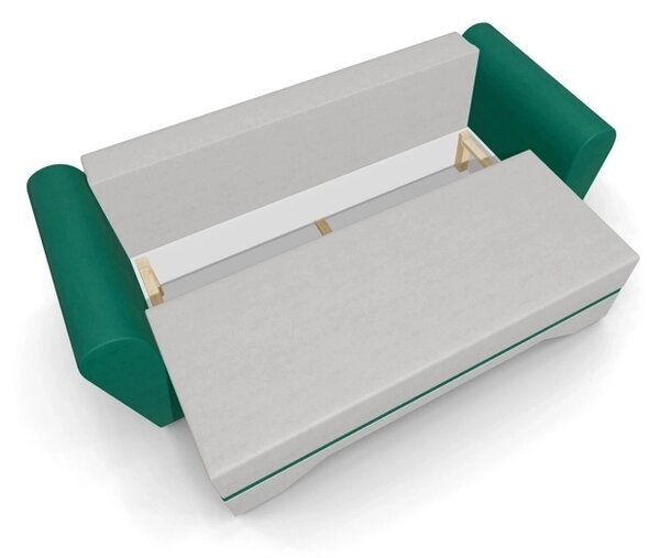 Canapea Extensibilă Atlanta Bonell Mini, Bej Deschis/Verde