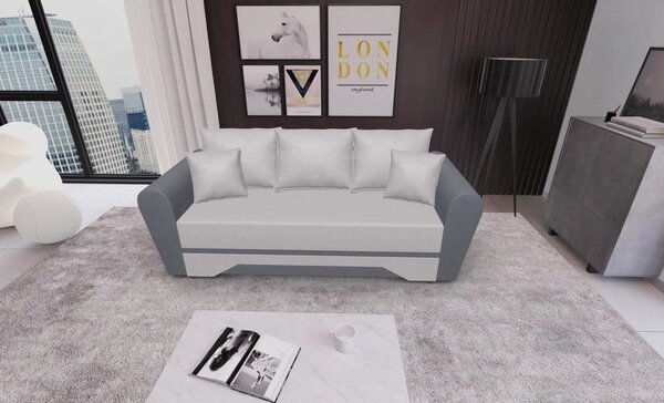 Canapea Extensibila Atlanta Bonell Mini, Bej Deschis/Gri