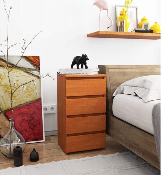 Comoda cl4 cu 4 sertare arin, 74 x 40 x 35 cm