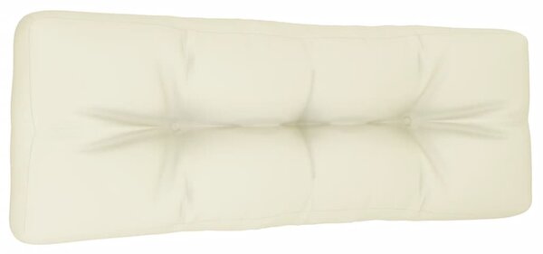 Pernă de paleți, crem, 120x40x12 cm, material textil