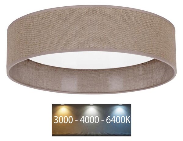 Plafonieră LED Brilagi VELVET LED/24W/230V 3000/4000/6400K maro