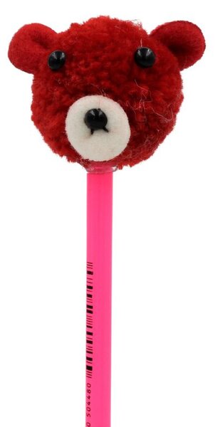 Creion figurină Baby Urs roșu 22 cm