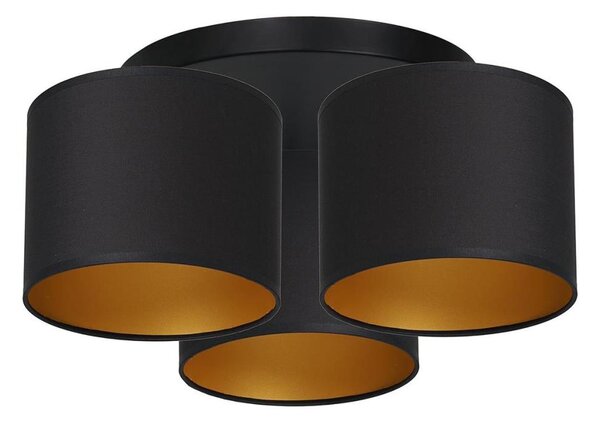 Lustră aplicată ARDEN 3xE27/60W/230V negru/auriu