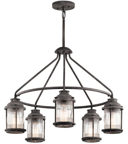 Lustră de exterior ASHLAND 5xE27/60W/230V IP44 Elstead KL-ASHLANDBAY-5P