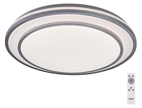 Rabalux 2131 - Plafonieră LED dimabilă LUPITA LED/40W/230V argintie + telecomandă