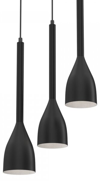 Lustră pe cablu ISTAPPAR 3xE27/60W/230V neagră