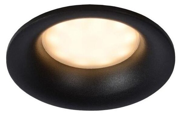 Plafonieră încastrată pentru baie ZIVA 1xGU10/5W/230V IP44 neagră Lucide 09923/01/30
