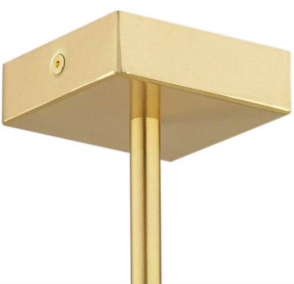 Lustră pe tijă ABRUZZO 8xE14/15W/230V alamă/albă Argon 5051