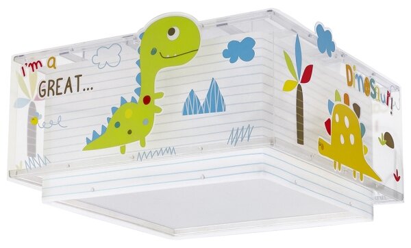 Plafonieră pentru copii DINOS 2xE27/60W/230V Dalber 73456