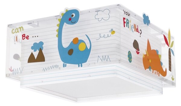 Plafonieră pentru copii DINOS 2xE27/60W/230V Dalber 73456