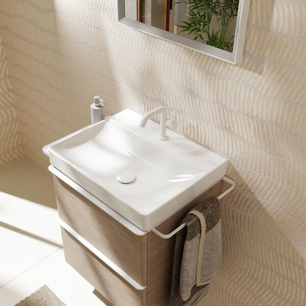 Hansgrohe Xelu Q lavoar 60x48 cm dreptunghiular clasică-mobilier alb luciu 61016450
