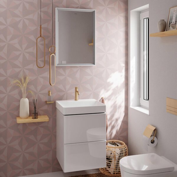 Hansgrohe Xelu Q lavoar 50x48 cm dreptunghiular clasică-mobilier alb luciu 61012450