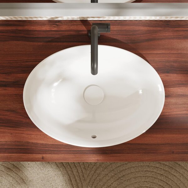 Hansgrohe Xuniva D lavoar 55x40 cm ovale încastrat alb mat 60156450