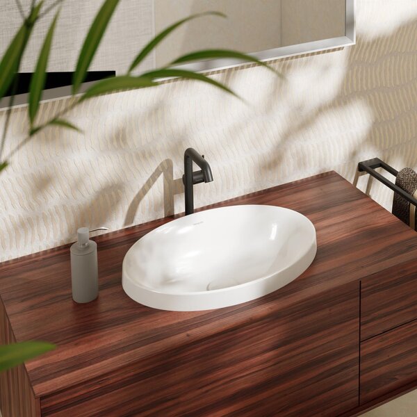 Hansgrohe Xuniva D lavoar 55x40 cm ovale încastrat alb mat 60156450