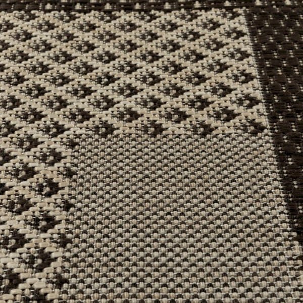 Covor Bucatarie 19645 91 , Flex Antiderapant, Maro Dreptunghi, Maro, 75x200