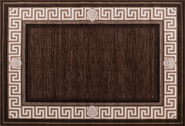 Covor Sufragerie Dormitor, Model Luna 1825 12, Dreptunghiular, Maro Maro, Dreptunghi, 50x80