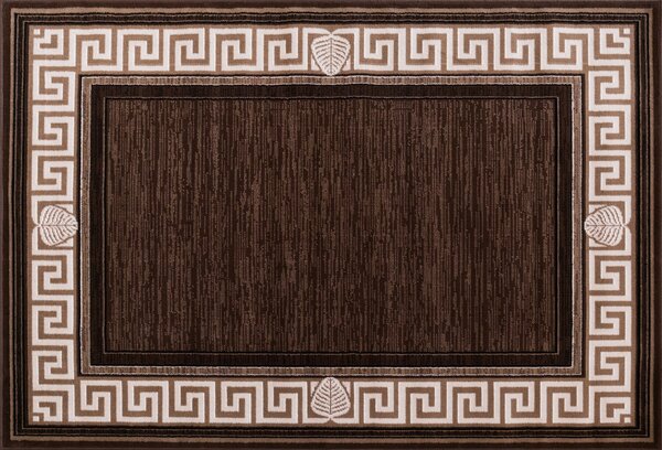 Covor Sufragerie Dormitor, Model Luna 1825 12, Dreptunghiular, Maro Maro, Dreptunghi, 60x110