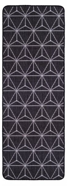 Covor Bucatarie 19647 80, Flex Antiderapant, Gri Gri, Dreptunghi, 75x200