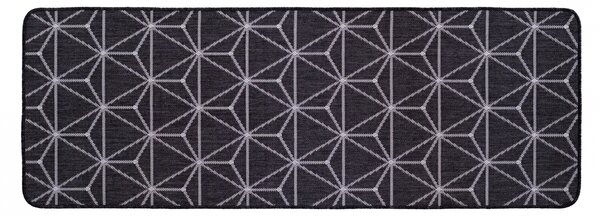 Covor Bucatarie 19647 80, Flex Antiderapant, Gri Gri, Dreptunghi, 75x200