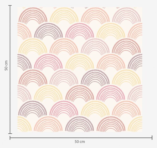 Tapet Arce în culori pastelate, dispuse în mod repetitiv, Tapet abstract, a01164v1 : Uwalls.ro