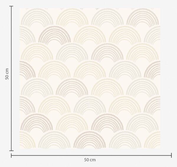 Tapet Arce neutre, de culoare deschisă, dispuse într-un model repetitiv, Tapet abstract, a01164v3 : Uwalls.ro