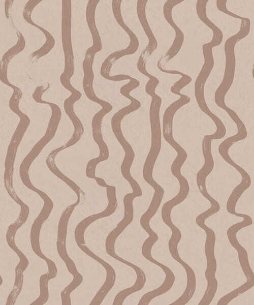 Tapet Linii ondulate de culoare bej pe un fundal deschis, Tapet abstract, a01168v2 : Uwalls.ro