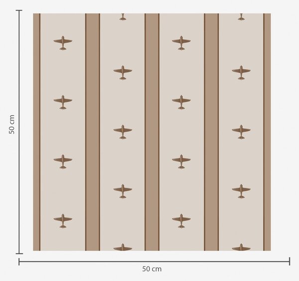 Tapet Avioane mici cu dungi pe fond maro, Tapet geometrie, Tapet dungi, a01171v2 : Uwalls.ro