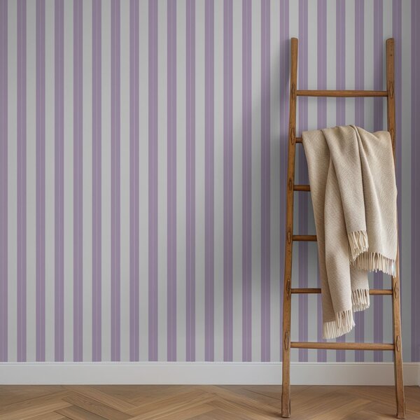 Tapet Dungi verticale de culoare violet deschis și gri, Tapet geometrie, Tapet dungi, a01181v3 : Uwalls.ro