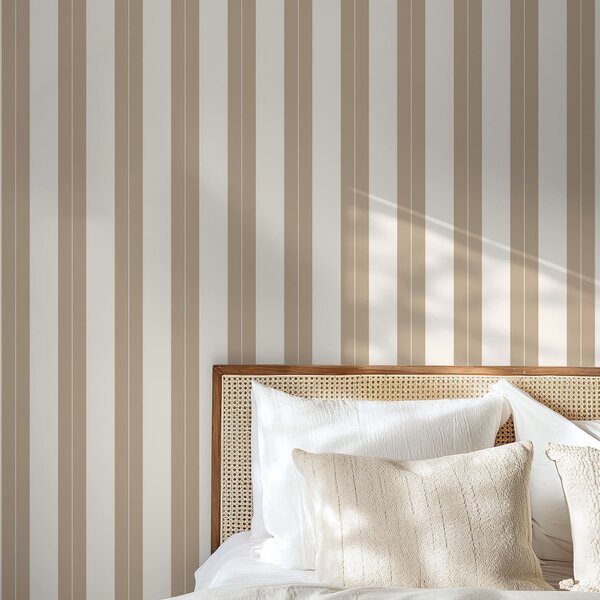 Tapet Dungi verticale bej în stil minimalist, Tapet geometrie, Tapet dungi, a01181v4 : Uwalls.ro