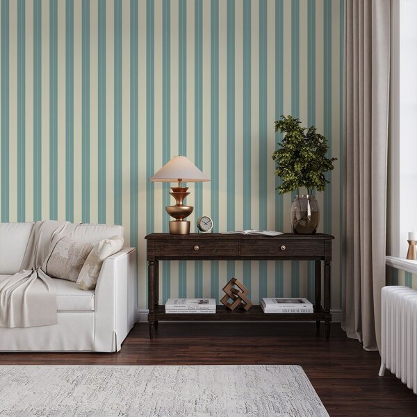 Tapet Dungi verticale albastre în stil minimalist, Tapet geometrie, Tapet dungi, a01181v5 : Uwalls.ro