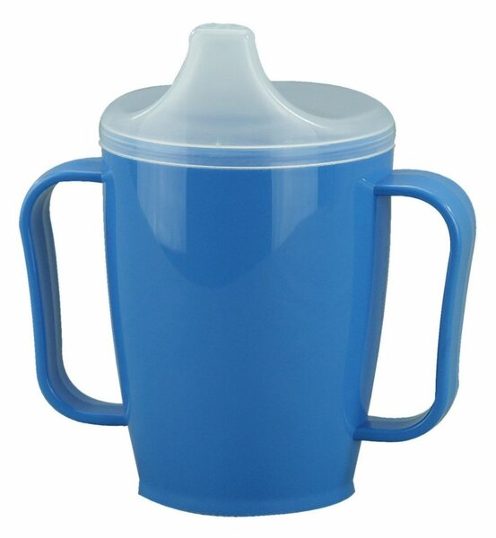 Cană cu două capace 250 ml, albastru