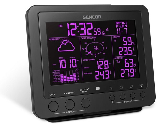 Stație meteo profesională Sencor SWS 9700 5in1 senzor fără fir