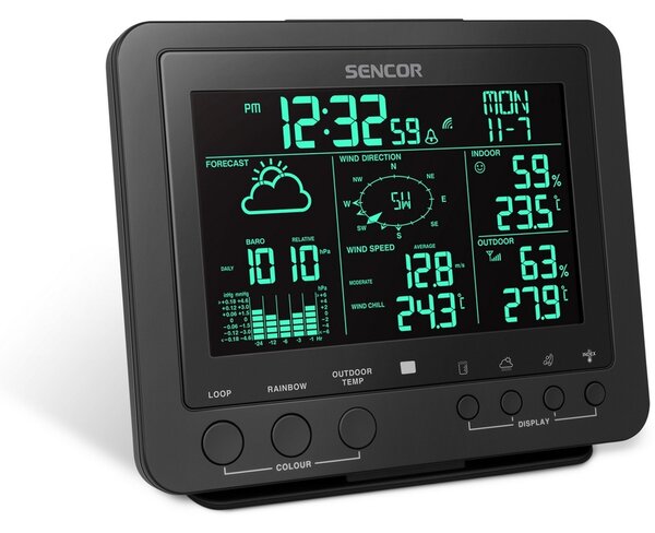 Stație meteo profesională Sencor SWS 9700 5in1 senzor fără fir