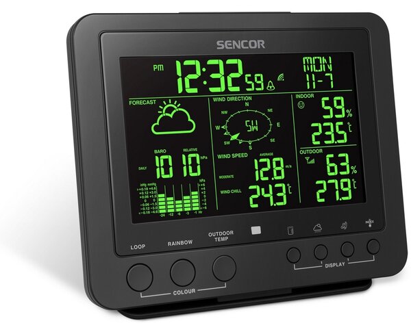 Stație meteo profesională Sencor SWS 9700 5in1 senzor fără fir