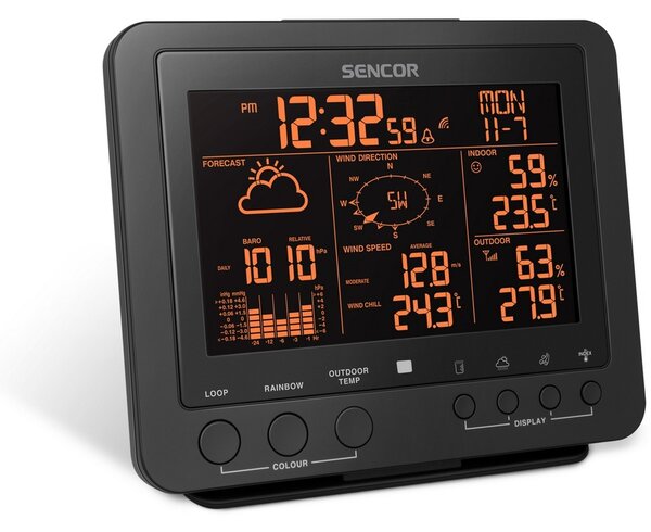 Stație meteo profesională Sencor SWS 9700 5in1 senzor fără fir