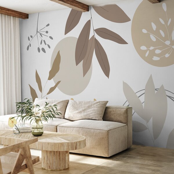 Tapet Abstracție cu plante, Imagini de fundal unice, w05552v1 : Uwalls.ro
