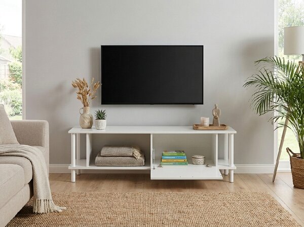 Comoda TV PARIS 150 cm, alb