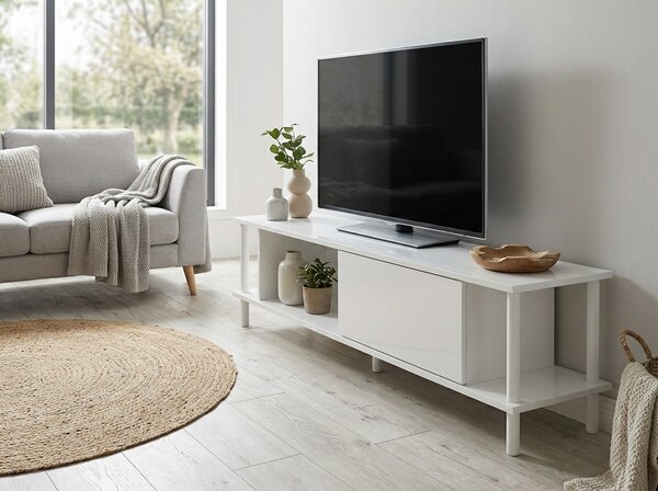 Comoda TV PARIS 150 cm, alb