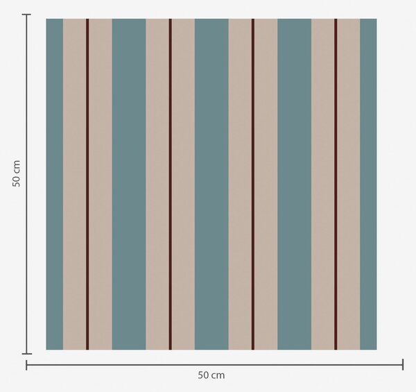 Tapet Dungi de culoare verde-albastru și bej, cu detalii în culori închise, Tapet geometrie, Tapet dungi, a01183v5 : Uwalls.ro