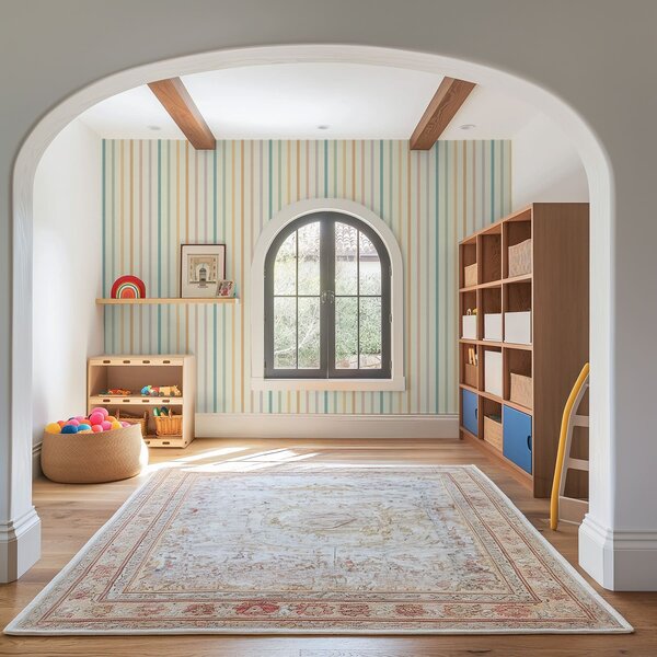 Tapet Dungi în culori pastelate, cu tranziții delicate de nuanțe, Tapet geometrie, Tapet dungi, a01184v2 : Uwalls.ro