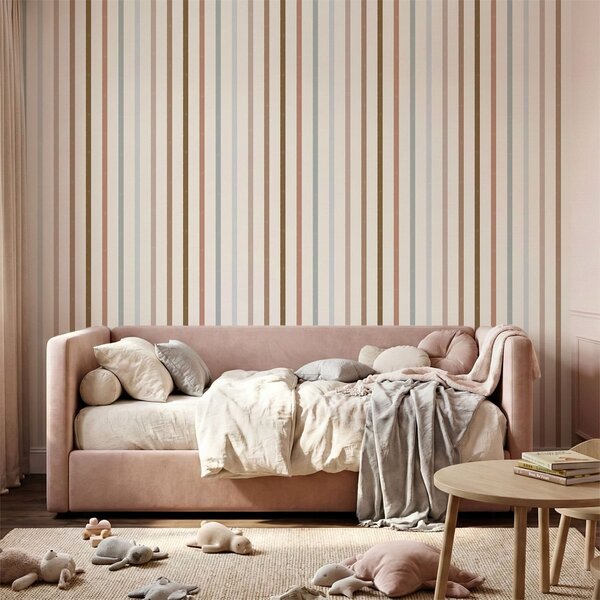 Tapet Dungi verticale multicolore cu textură ușoară, Tapet geometrie, Tapet dungi, a01184v3 : Uwalls.ro