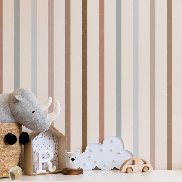 Tapet Dungi verticale multicolore cu textură ușoară, Tapet geometrie, Tapet dungi, a01184v3 : Uwalls.ro