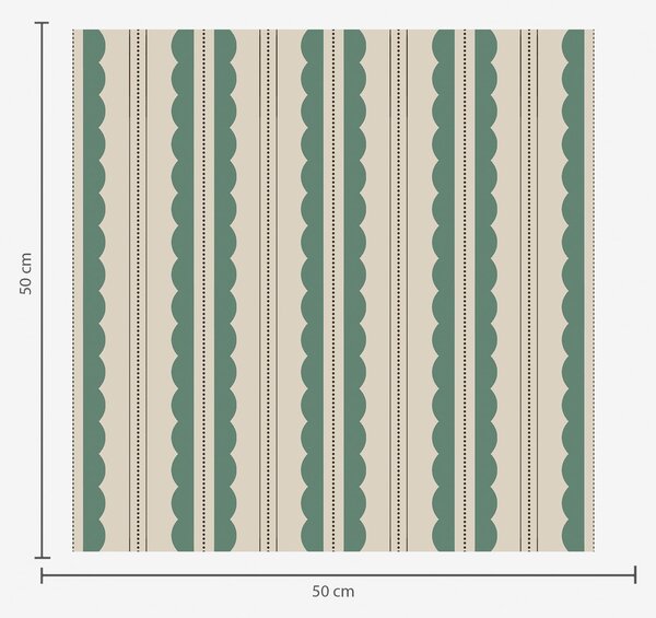 Tapet Dungi verzi ondulate cu linii punctate, Tapet geometrie, Tapet dungi, a01185 : Uwalls.ro