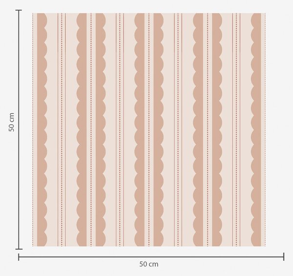 Tapet Dungi ondulate de culoarea piersicii, cu mici accente punctate, Tapet geometrie, Tapet dungi, a01185v2 : Uwalls.ro