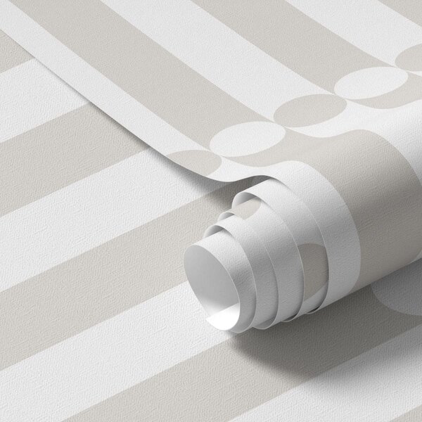 Tapet Dungi neutre deschise, cu un șir de cercuri, Tapet abstract, a01186v2 : Uwalls.ro