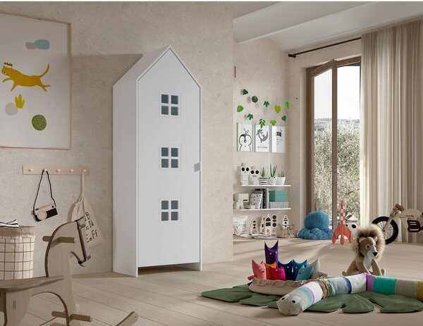 Șifonier de copii alb 58x172x37 cm Casami Bruges – Vipack