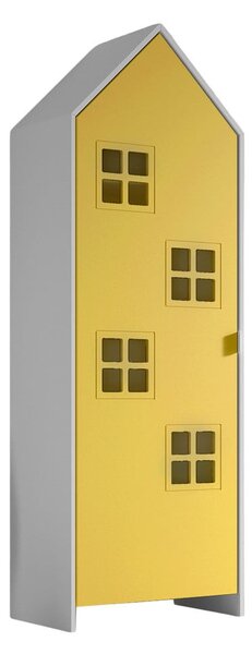 Șifonier de copii galben/alb 58x172x37 cm Casami Bruges – Vipack