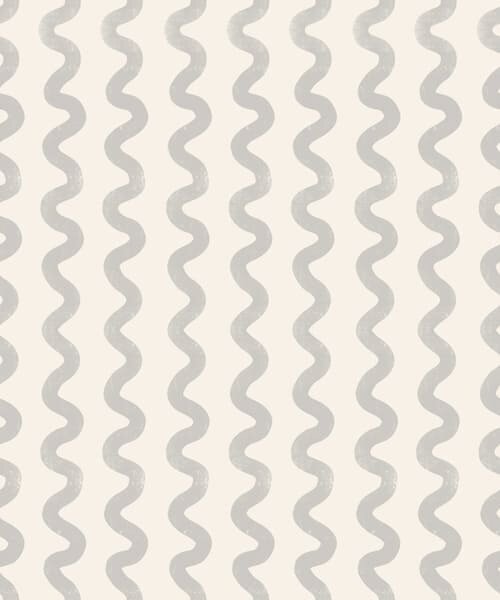 Tapet Model ondulat de culoare gri deschis pe fond crem, Tapet abstract, a01187v3 : Uwalls.ro