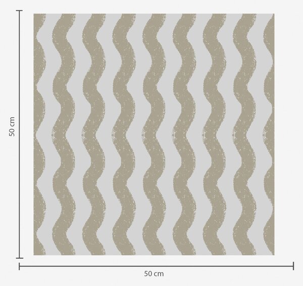 Tapet Model ondulat bej pe fond gri, Tapet geometrie, Tapet dungi, a01188v2 : Uwalls.ro